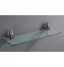 Полка стеклянная 60 см серебро Art&Max Fairy AM-0983-T