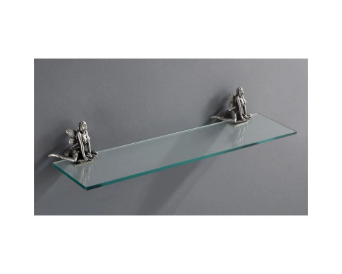 Заказать Полка стеклянная 60 см серебро Art&Max Fairy AM-0983-T в магазине сантехники Santeh-Crystal.ru