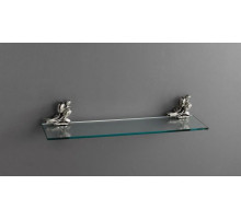 Полка стеклянная серебро Art&Max Tulip AM-0823-T