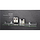 Купить Полка стеклянная 60 см Fixsen Kvadro FX-61303B в магазине сантехники Santeh-Crystal.ru
