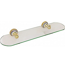 Полка стеклянная 52 см Fixsen Bogema Gold FX-78503G