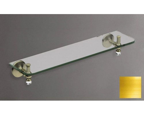 Купить Полка стеклянная 50 см Art&Max Antic Crystal AM-E-2682CSJ-DO в магазине сантехники Santeh-Crystal.ru