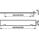 Приобрести Полка стеклянная 80 см KEUCO Collection Moll 12710015800 в магазине сантехники Santeh-Crystal.ru