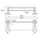 Купить Полотенцедержатель 66,5 см Bemeta Retro 144104057 в магазине сантехники Santeh-Crystal.ru