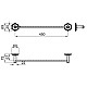 Приобрести Полотенцедержатель 51 см Noken Chelsea N613131418 в магазине сантехники Santeh-Crystal.ru