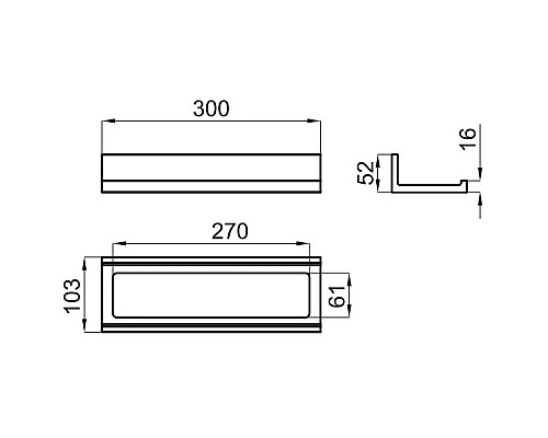 Заказать Полотенцедержатель 30 см Noken Essence C N643000091 в магазине сантехники Santeh-Crystal.ru