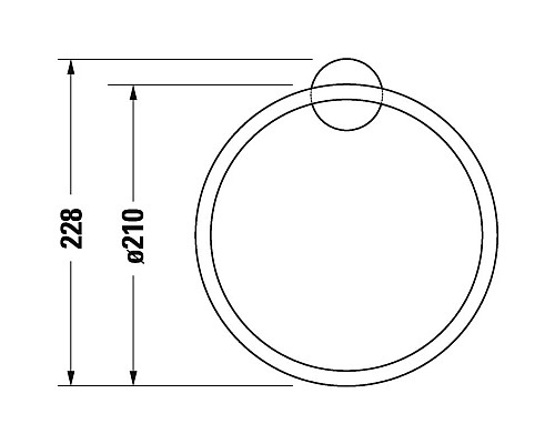Заказать Кольцо для полотенец Duravit Starck T 0099471000 в магазине сантехники Santeh-Crystal.ru
