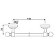 Приобрести Полотенцедержатель 51,7 см Jaquar Queens AQN-CHR-7711A в магазине сантехники Santeh-Crystal.ru