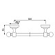 Купить Полотенцедержатель 36,7 см Jaquar Queens AQN-CHR-7711B в магазине сантехники Santeh-Crystal.ru