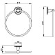 Приобрести Кольцо для полотенец Timo Nelson 160050/02 в магазине сантехники Santeh-Crystal.ru