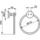 Приобрести Кольцо для полотенец KEUCO Astor 02121010000 в магазине сантехники Santeh-Crystal.ru