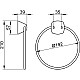 Приобрести Кольцо для полотенец KEUCO City.2 02721010000 в магазине сантехники Santeh-Crystal.ru
