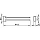 Купить Полотенцедержатель 44,1 см KEUCO Smart.2 14718010000 в магазине сантехники Santeh-Crystal.ru