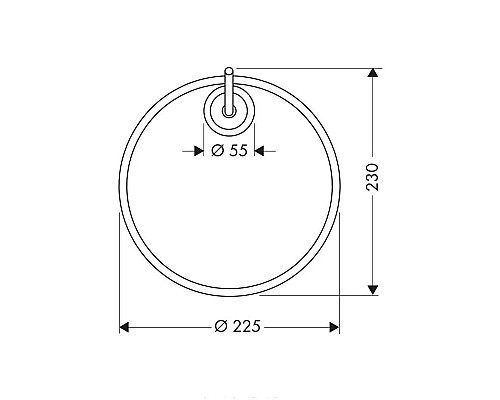 Приобрести Кольцо для полотенец Axor Starck 40821000 в магазине сантехники Santeh-Crystal.ru