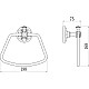Заказать Кольцо для полотенец Savol 58A S-005860A в магазине сантехники Santeh-Crystal.ru
