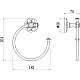 Купить Кольцо для полотенец Savol 58C S-005863C в магазине сантехники Santeh-Crystal.ru