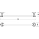Приобрести Полотенцедержатель 59,5 см Savol 58C S-005824C в магазине сантехники Santeh-Crystal.ru