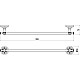 Заказать Полотенцедержатель 59,5 см Savol 58B S-005824B в магазине сантехники Santeh-Crystal.ru
