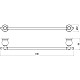 Заказать Полотенцедержатель 61,6 см Savol 57B S-05724B в магазине сантехники Santeh-Crystal.ru