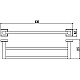 Заказать Полотенцедержатель 43 см Savol 95 S-409548 в магазине сантехники Santeh-Crystal.ru