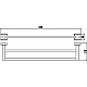 Приобрести Полотенцедержатель 53 см Savol 95 S-509548 в магазине сантехники Santeh-Crystal.ru