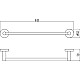 Приобрести Полотенцедержатель 44,3 см Savol 87 S-408724 в магазине сантехники Santeh-Crystal.ru