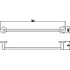 Приобрести Полотенцедержатель 54,3 см Savol 87 S-508724 в магазине сантехники Santeh-Crystal.ru