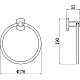 Купить Кольцо для полотенец Savol 99 S-009960 в магазине сантехники Santeh-Crystal.ru