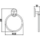 Приобрести Кольцо для полотенец Savol 70 S-007060 в магазине сантехники Santeh-Crystal.ru