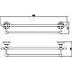 Купить Полотенцедержатель 65 см Savol 68A S-06848A в магазине сантехники Santeh-Crystal.ru