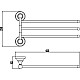 Приобрести Полотенцедержатель 42,5 см Savol 68A S-06803A в магазине сантехники Santeh-Crystal.ru