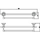 Приобрести Полотенцедержатель 65 см Savol 68B S-06848B в магазине сантехники Santeh-Crystal.ru