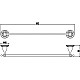 Приобрести Полотенцедержатель 60,2 см Savol 89C S-08924C в магазине сантехники Santeh-Crystal.ru