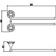 Приобрести Полотенцедержатель 42,6 см Savol 89C S-08902C в магазине сантехники Santeh-Crystal.ru