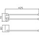 Купить Полотенцедержатель 42,5 см Savol 73 S-007396 в магазине сантехники Santeh-Crystal.ru