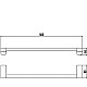 Купить Полотенцедержатель 50,5 см Savol 73 S-507324 в магазине сантехники Santeh-Crystal.ru