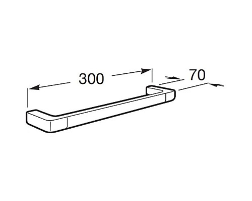 Приобрести Полотенцедержатель 30 см Roca Tempo 817039022 в магазине сантехники Santeh-Crystal.ru