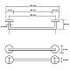 Заказать Полотенцедержатель 50,5 см Bemeta Amber 155204022 в магазине сантехники Santeh-Crystal.ru