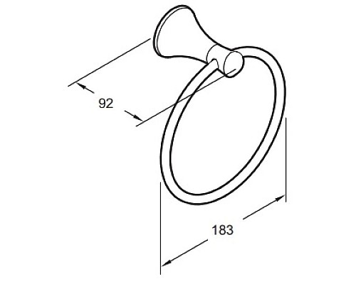 Купить Кольцо для полотенец Jacob Delafon Coralais E13435-CP в магазине сантехники Santeh-Crystal.ru