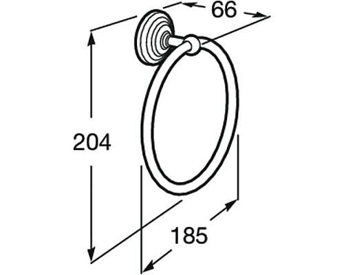 Купить Кольцо для полотенец Roca Carmen 817002001 в магазине сантехники Santeh-Crystal.ru