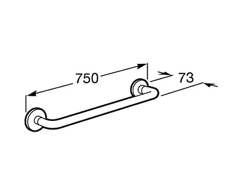 Приобрести Полотенцедержатель 75 см Roca Hotels 816376001 в магазине сантехники Santeh-Crystal.ru