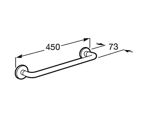 Купить Полотенцедержатель 45 см Roca Hotels 816728001 в магазине сантехники Santeh-Crystal.ru