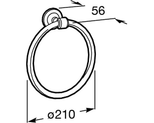 Заказать Кольцо для полотенец Roca Hotels Classic 815425001 в магазине сантехники Santeh-Crystal.ru