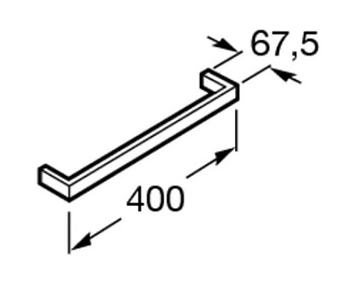 Приобрести Полотенцедержатель 40 см Roca Nuova 816526001 в магазине сантехники Santeh-Crystal.ru