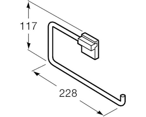Купить Кольцо для полотенец Roca Rubik 816847024 в магазине сантехники Santeh-Crystal.ru