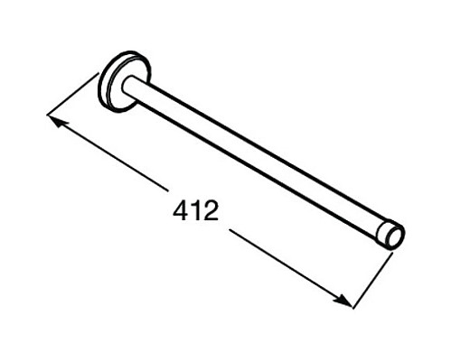 Купить Полотенцедержатель 41,2 см Roca Superinox 817310002 в магазине сантехники Santeh-Crystal.ru