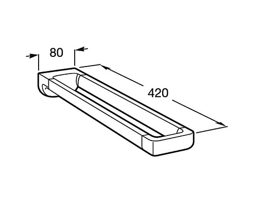 Приобрести Полотенцедержатель 42 см Roca Tempo 817031022 в магазине сантехники Santeh-Crystal.ru