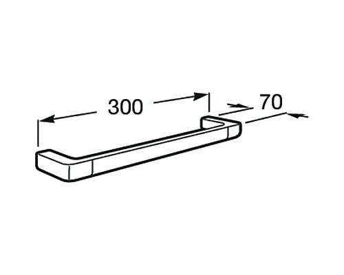 Приобрести Полотенцедержатель 30 см Roca Tempo 817039001 в магазине сантехники Santeh-Crystal.ru