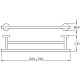 Купить Полотенцедержатель 70 см Teka Alaior 17062020BZ в магазине сантехники Santeh-Crystal.ru