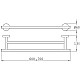 Заказать Полотенцедержатель 70 см Teka Alaior 17062020G2 в магазине сантехники Santeh-Crystal.ru